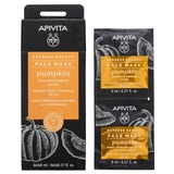 Apivita | Express Beauty | Masque visage à la citrouille pour la détoxification | 2x8ml