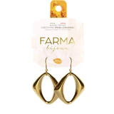 FARMA BIJOUX Hypoallergene Hanger Oorbellen Goud Ruit 42mm