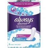 ALWAYS Discreet Plus Long Plus Inkontinenzeinlagen 8 Stück.
