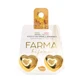FARMA BIJOUX Hipoalergenic Cercei placate cu aur Inimi 20mm