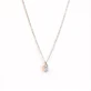 FARMA BIJOUX Hypoallergenic Silver Necklace with Clear Crystal 38/42CM (BE1SP01)