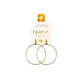 FARMA BIJOUX Hypoallergenic Earrings Gold plated 40mm