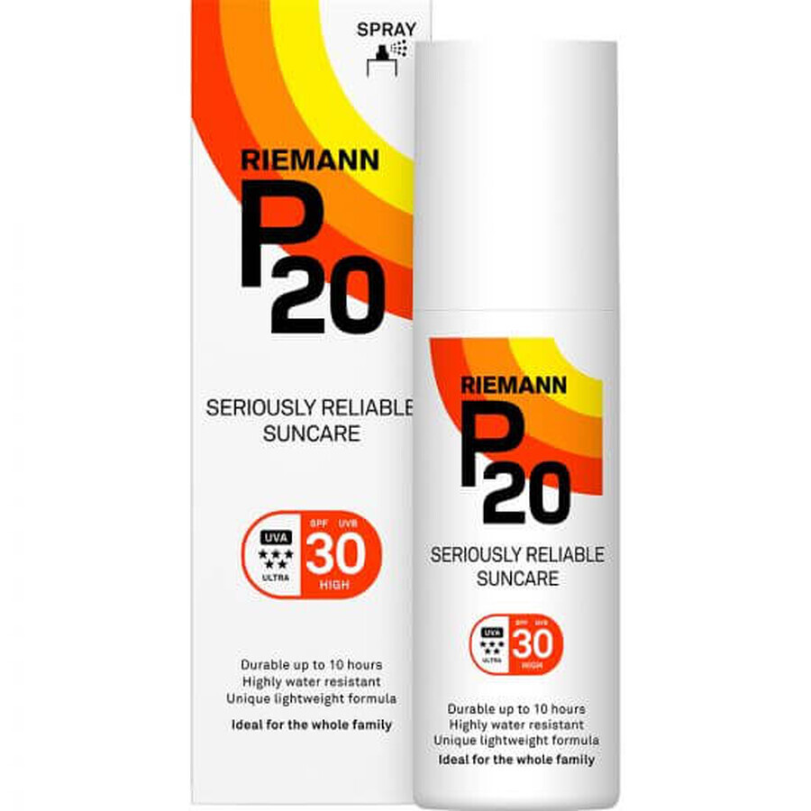 Spray de protection solaire SPF 30, 100 ml, Riemann P20