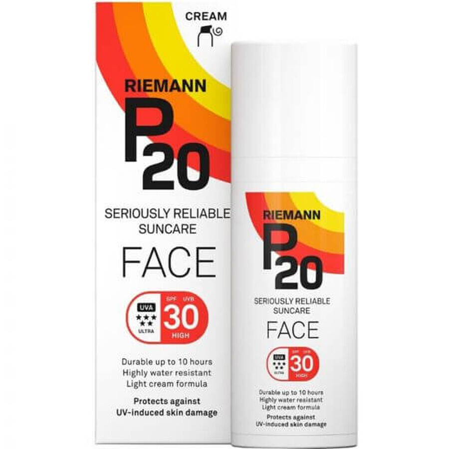 Face cream with sun protection SPF 30, 50 g, Riemann P20