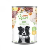 CALIBRA Verve GF, XS-XL, Pollo y Pato, comida húmeda en lata sin cereales para perros, (paté), 400g