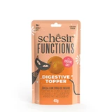 SCHESIR Functions Digestive Topper, potiron, sachet de nourriture humide sans céréales pour chats, système digestif, (topping), 40g
