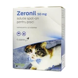 ZERONIL, uitwendige ontworming voor katten, pipetten, 50mg x 6st