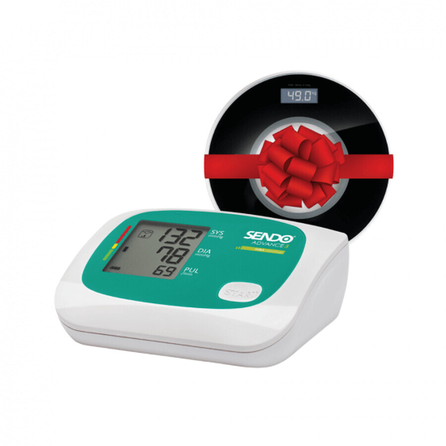 Advance 3 Hira Technologie digitaler Arm Blutdruckmessgerät + Strict digitale Skala, Sendo