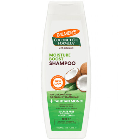 Shampooing hydratant à l'huile de coco et à l'huile de monoï de Tahiti, 400 ml, Palmer's