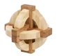 Joc logic IQ din lemn bambus in cutie metalica-1