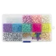 Set creativ DIY in cutie, 13 modele de margele de insirat