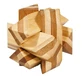 Joc logic IQ din lemn bambus Angular Knot