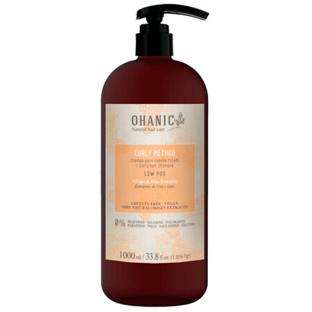 Shampooing pour cheveux bouclés ou ondulés, 1000 ml, Ohanic