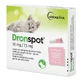 Dronspot 30 mg / 7,5 mg, soluție spot-on pentru pisici mici de la 0,5 la 2,5 kg, 2 x 0,35 ml
