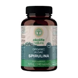 Ekolife Natura Organic Spirulina 500 mg, tablets, 240 pcs.