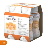 Set van 6 x Resource 2.0, ananas-mango smaakvloeistof, 4 x 200 ml