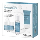 Flos-lek, intensive moisturizing set, light moisturizing cream, 50 ml + booster moisturizing serum, 30 ml + hand and nail cream, 50 ml