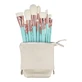 Ilu Basic, Set de 12 pensule de machiaj + cutie, turcoaz