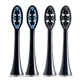 Vitammy, embouts de brosse à dents sonique Pearl+, couleur noire, 4 pièces.