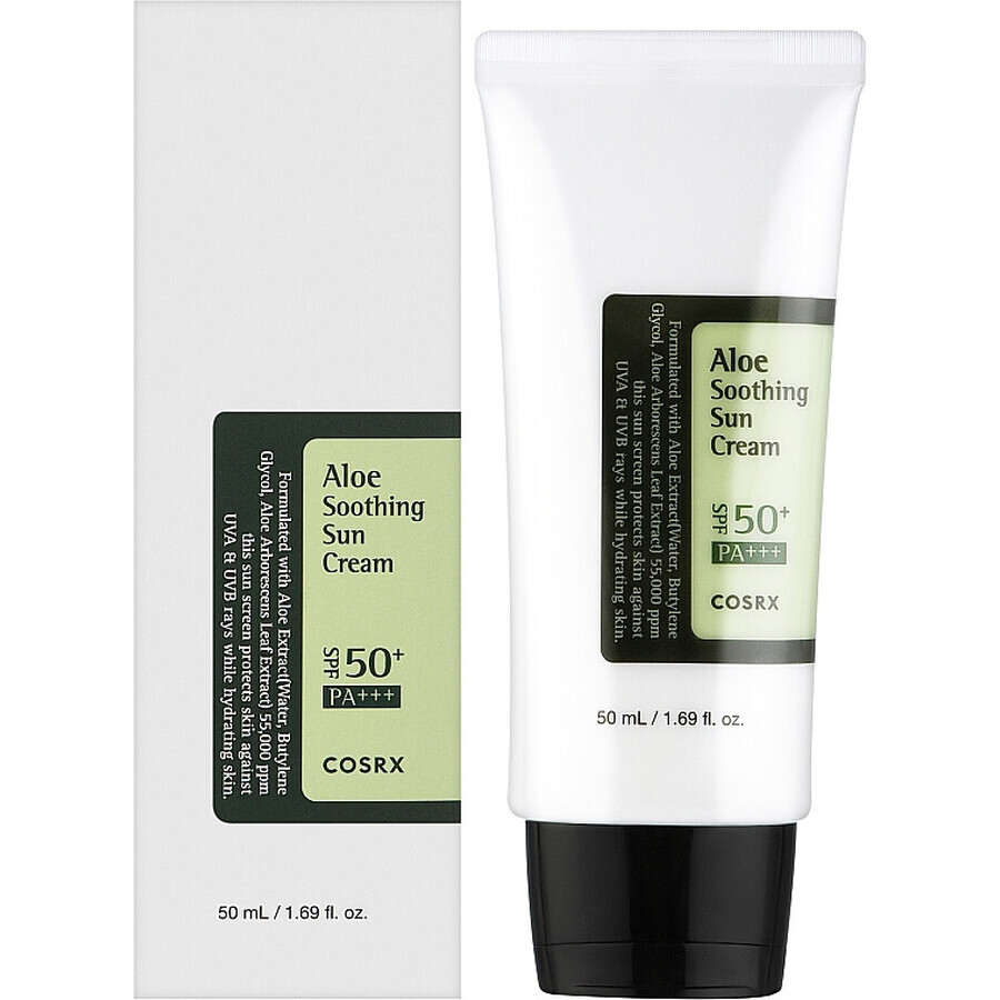 Aloë Vera Crème met SPF 50 PA+++, 50 ml, COSRX