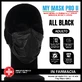 MYMASK PRO II ALL BLACK 10 bucăți