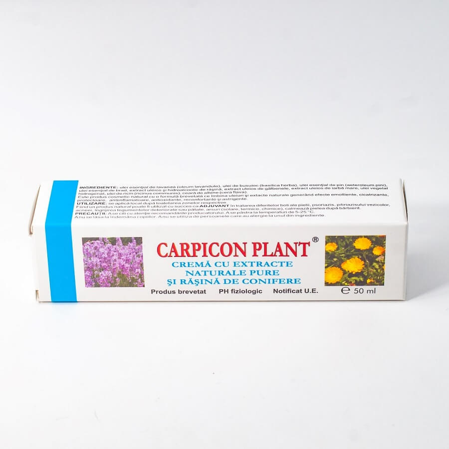Crème aux extraits naturels purs et à la résine de conifère Carpicon Plant, 50 ml, Elzin Plant