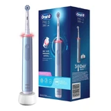 Cepillo de Dientes Eléctrico Recargable Oral-B Pro 3 3000 Azul, 2 Cabezales, 1 Cepillo de Dientes