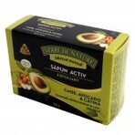 Savon actif exfoliant aux noyaux d'abricot, carotte, avocat et notes d'agrumes 100 g Verre de Nature