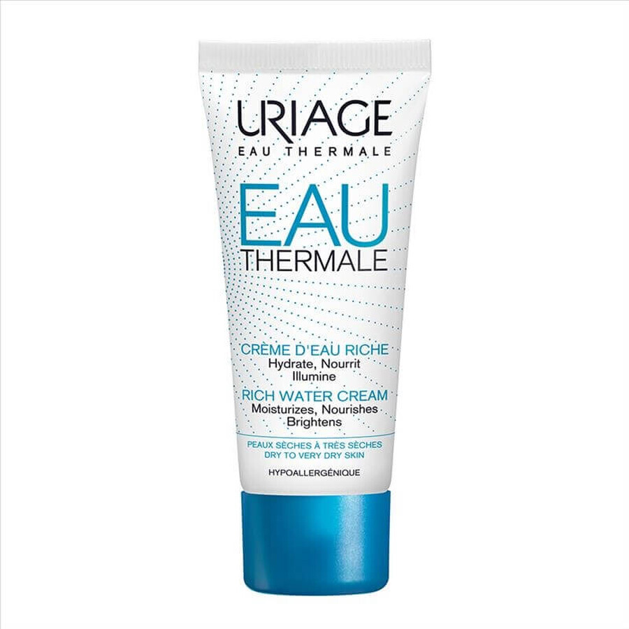 Crème de texture riche pour l'hydratation des peaux normales à tendance sèche, 40 ml, Uriage