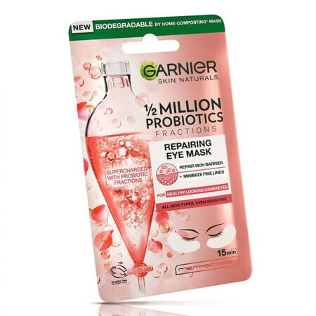 Masque réparateur pour les yeux avec 1/2 million de fractions probiotiques Skin Naturals, 6 g, Garnier