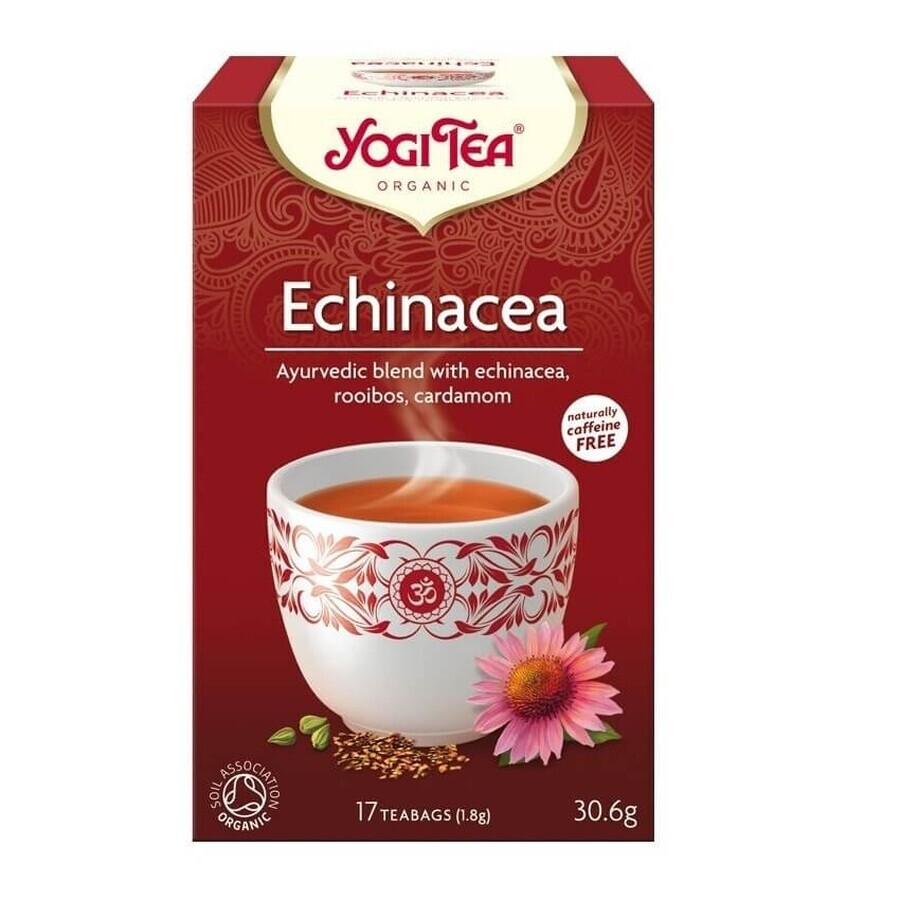 Pacchetto Tè Bio Supporto Immunitario + Tè Biologico Echinacea, 17 buste + 17 buste, Yogi Tea
