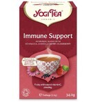 Thé de soutien immunitaire biologique + Thé d'échinacée biologique, 17 sachets + 17 sachets, Yogi Tea