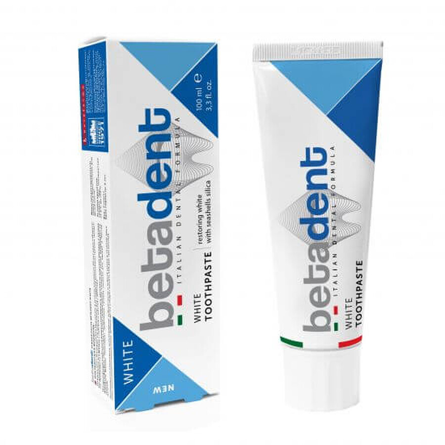 Dentifrice Betadent White, 100 ml, Betafarma