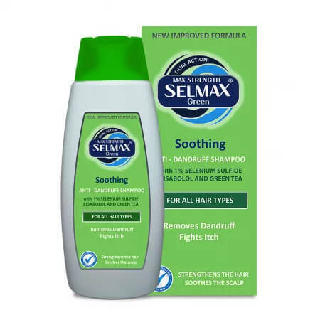 Shampooing antipelliculaire pour tous types de cheveux Selmax Green, 200 ml, Advantis