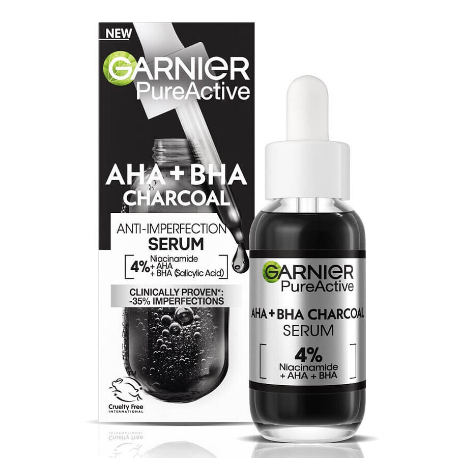 Sérum anti-imperfection avec niacinamide, AHA + BHA Pure Active, 30 ml, Garnier