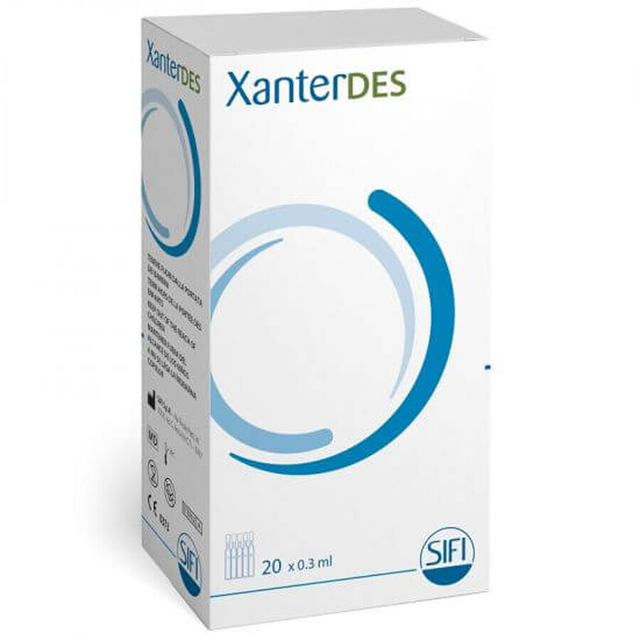 Xanterdes solution ophtalmique, 20 flacons unidoses x 0,3 ml, SIFI