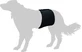 FLAMINGO DOG MUTANDINE 74x24 CM NEGRU