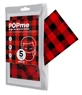 Popme Măști chirurgicale Tartan roșu 5 bucăți