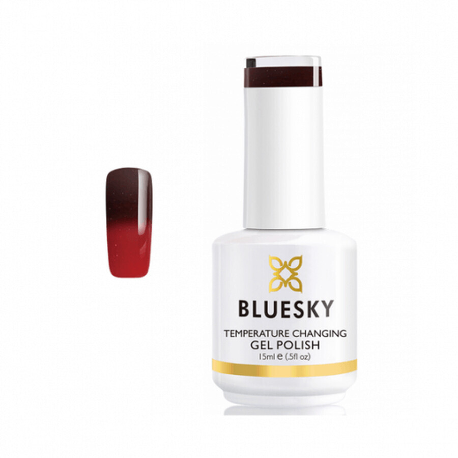 Vernis à ongles semi-permanent Bluesky UV thermique You Look Cherry-Ific Burgundy 15ml