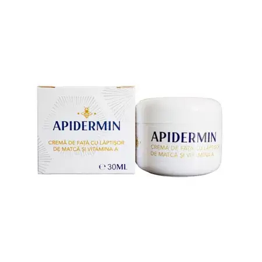 Apidermin Crème Visage Matcha & Vitamine A, 30 ml, Complexe Apicol