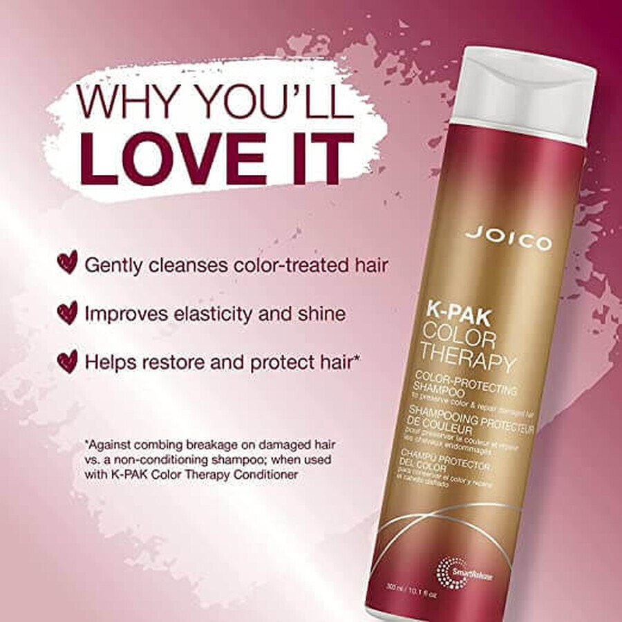 Joico K-Pak Color Therapy Shampooing pour cheveux colorés et abîmés 300ml 