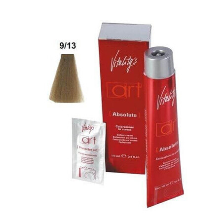 Vitality's Art Absolute Permanent Hair Colour with Ammonia 9.13 Super Blonde Golden Ash 100ml