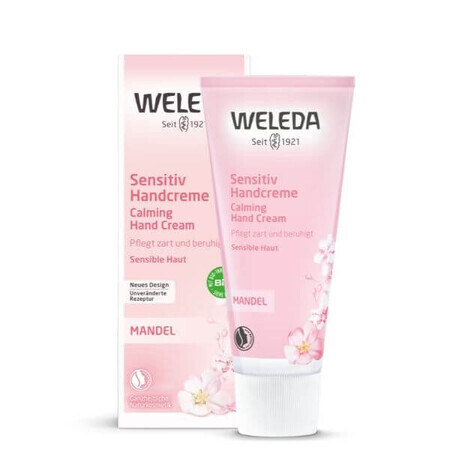 Crème mains à l'amande pour peaux sensibles, 50 ml, Weleda