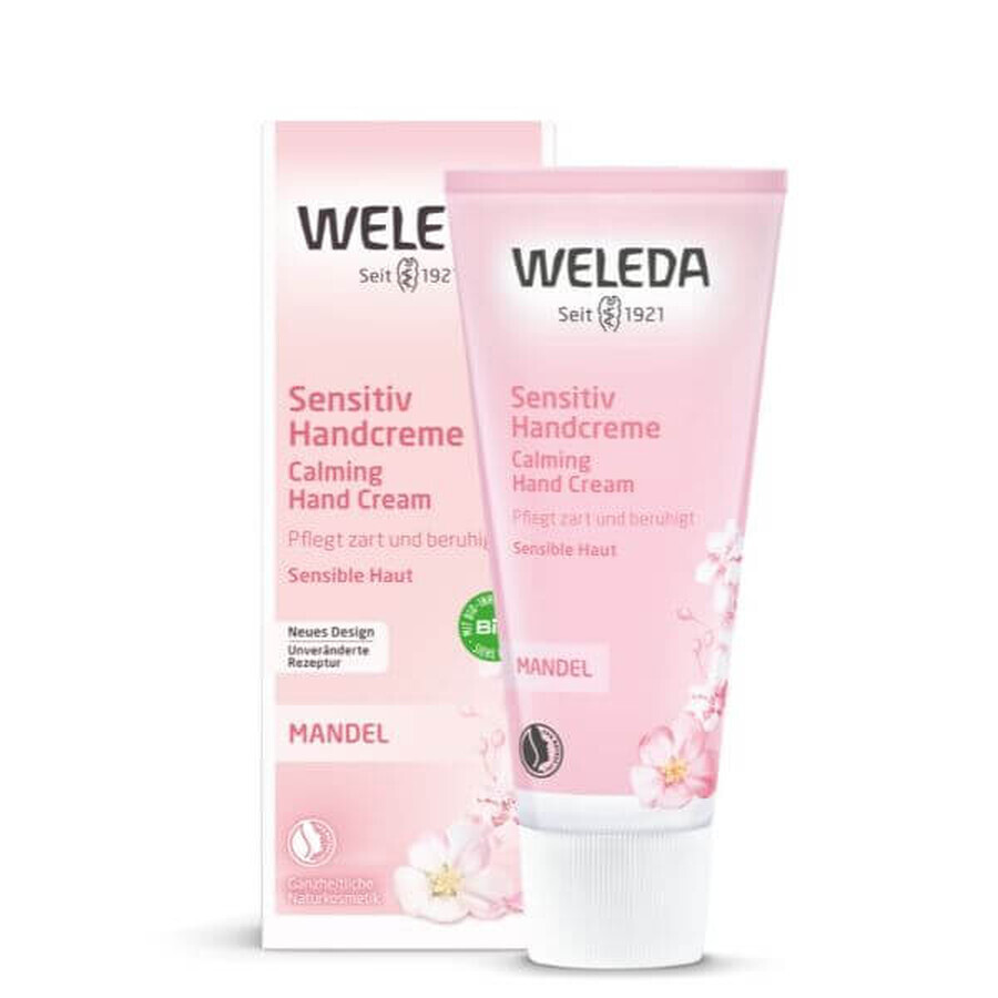 Crème mains à l'amande pour peaux sensibles, 50 ml, Weleda