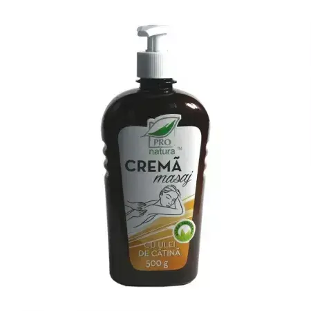 Crème de massage à l'huile de catina, 500 g, Pro Natura