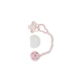 Cangaroo Pacifier with clip star pink - 0m+