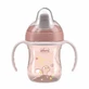 Pahar de antrenament Chicco - gura de scurgere fără picurare cu mânere detașabile roz 6m+