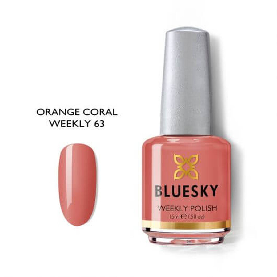 Smalto per unghie Bluesky Orange Coral 15ml