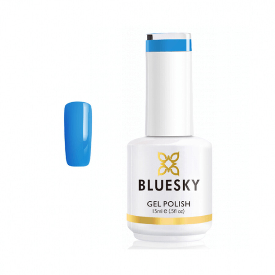 Vernis à ongles semi-permanent Bluesky UV Seaside Blue 15ml 