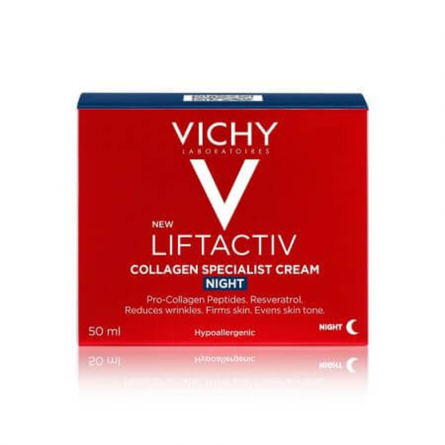 Vichy Liftactiv - Collagen Specialist Crema Viso Notte Anti-eta, 50ml
